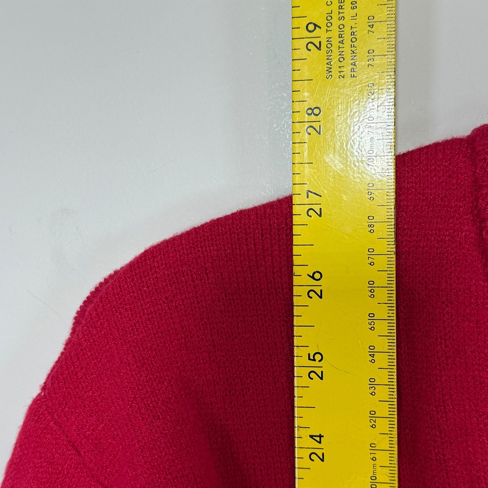 NWT Peanuts Snoopy Skiing Sweater Mens Large Red White New Mountain Graphic - Picture 5 of 6